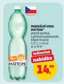 Penny Market MINERÁLNÍ VODA MATTONI nabídka