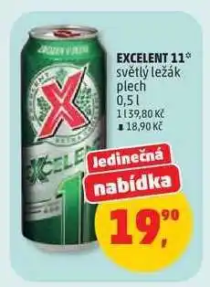 Penny Market EXCELENT 11° světlý ležák plech nabídka