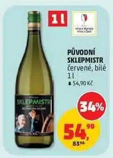 Penny Market PŮVODNÍ SKLEPMISTR červené, bílé 1l nabídka