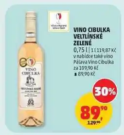 Penny Market VINO CIBULKA Veltlínské zelené nabídka