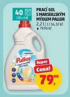 Penny Market Prací gel s marseillským mýdlem Pallor nabídka