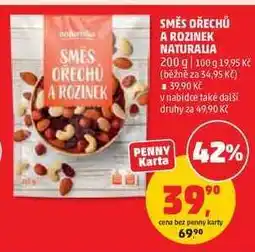 Penny Market SMĚS OŘECHŮ A ROZINEK NATURALIA nabídka