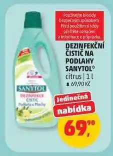 Penny Market DEZINFEKČNÍ ČISTIČ NA PODLAHY SANYTOL nabídka