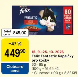 Tesco Felix Fantastic Kapsičky pro kočky nabídka