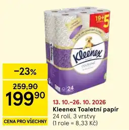 Tesco Kleenex Toaletní papír nabídka