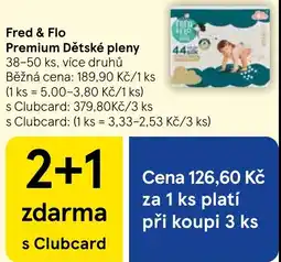 Tesco Fred & Flo Premium Dětské pleny nabídka