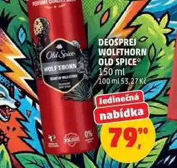 Penny Market Deosprej Wolfthorn Old Spice nabídka