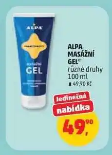 Penny Market ALPA Masážní Gel nabídka