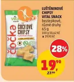 Penny Market LUŠTĚNINOVÉ CHIPSY VITAL SNACK nabídka