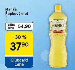Tesco Manka řepkový olej nabídka