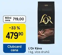 Tesco L'Or Káva nabídka
