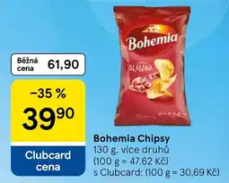 Tesco Bohemia chipsy nabídka
