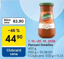 Tesco Panzani Omáčka nabídka