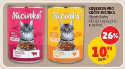 Penny Market KONZERVA PRO KOČKY MICINKA nabídka