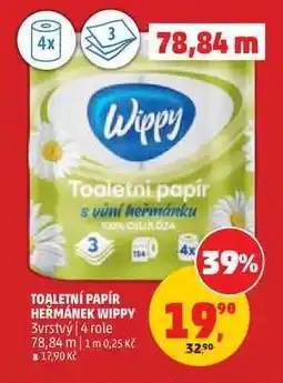 Penny Market TOALETNÍ PAPÍR HEŘMÁNEK WIPPY nabídka