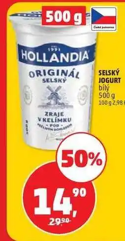 Penny Market Hollandia Selský jogurt bílý nabídka