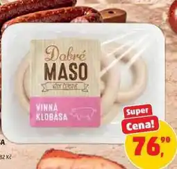 Penny Market Dobré MASO Vinná klobása nabídka