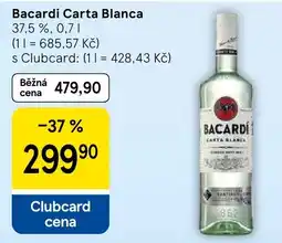 Tesco Bacardi Carta Blanca nabídka
