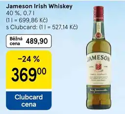 Tesco Jameson Irish Whiskey nabídka