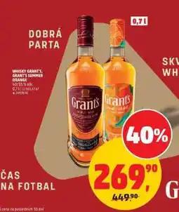 Penny Market WHISKY GRANT'S, GRANT´S SUMMER ORANGE nabídka