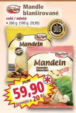 Norma Mandle blanšírované nabídka