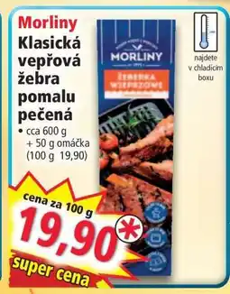 Norma Morliny Klasická vepřová žebra pomalu pečená nabídka