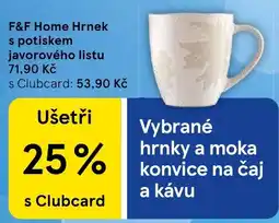 Tesco F&F Home Hrnek s potiskem javorového listu nabídka