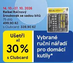 Tesco Reikel Šroubovák se sadou bitů nabídka