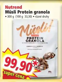 Norma Nutrend Müsli Protein granola nabídka