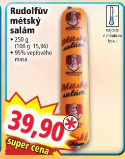 Norma Rudolfův městský salám nabídka