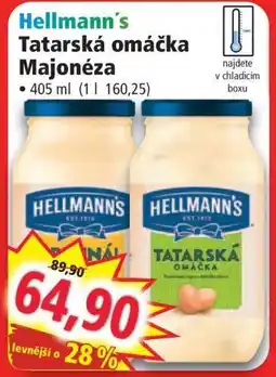 Norma HELLMANN'S TATARSKÁ OMÁČKA, MAJONÉZA nabídka