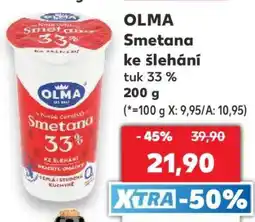 Kaufland Olma Smetana ke šlehání nabídka
