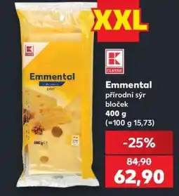 Kaufland Emmental přírodní sýr bloček nabídka