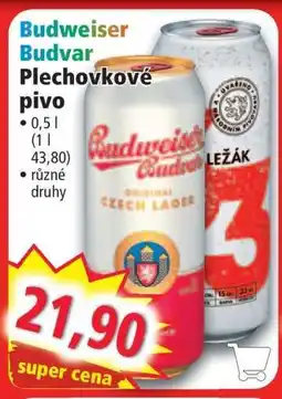 Norma Budweiser Budvar Plechovkové pivo nabídka