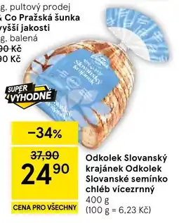 Tesco Odkolek Slovanský krajánek Odkolek Slovanské semínko chléb vícezrnný nabídka