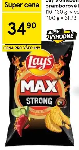 Tesco Lay's max strong chilli & lime nabídka