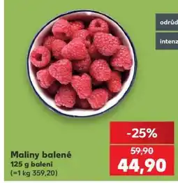 Kaufland Maliny balené nabídka