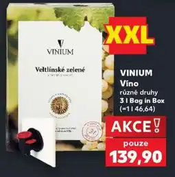 Kaufland VINIUM Veltlínské zelené nabídka
