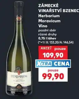 Kaufland ZÁMECKÉ VINAŘSTVÍ BZENEC Herbarium Moravicum nabídka
