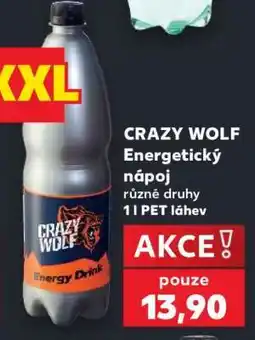 Kaufland CRAZY WOLF Energetický nápoj nabídka