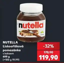 Kaufland NUTELLA Lískooříšková pomazánka s kakaem nabídka