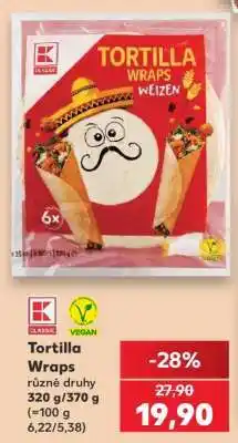 Kaufland Tortilla Wraps nabídka