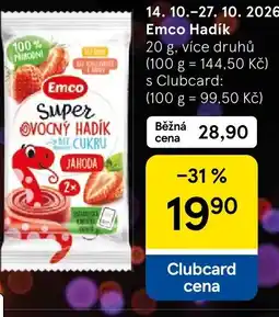 Tesco Emco super ovocný cukr jahoda nabídka