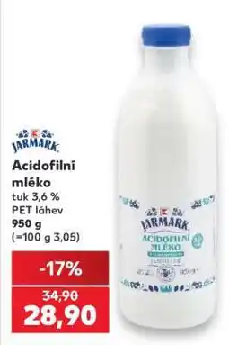 Kaufland Acidofilní mléko nabídka