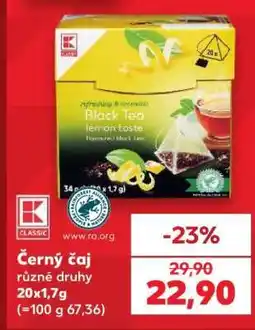 Kaufland Černý čaj nabídka