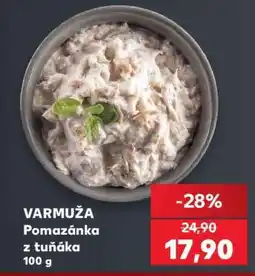Kaufland VARMUŽA Pomazánka z tuňáka nabídka