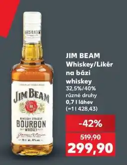 Kaufland JIM BEAM Whiskey/Likér na bázi whiskey nabídka