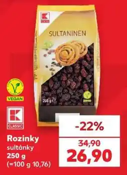 Kaufland Rozinky Sultánky nabídka