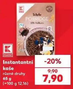Kaufland Instantní kaše nabídka