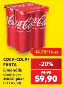 Kaufland Coca-Cola, Fanta nabídka